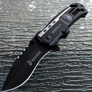 8.25" MTECH US Marine Spring Assisted Official Pocket Knife MA-1002DP - Frontier Blades