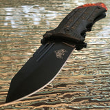 8" Master USA Black & Orange Reverse Tanto Pocket Knife (MU-A040OR) - Frontier Blades
