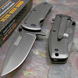 6.25" Tac Force Speedster Model Gray Titanium Pocket Knife - Frontier Blades