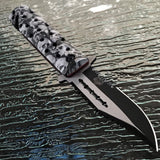 8.75" Master USA Gray Fantasy Zombie Skulls Pocket Knife (MU-A007GY) - Frontier Blades