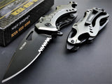 8" Tac Force Tactical Spring Assisted Folding Pocket Knife (TF-705GY) - Frontier Blades