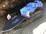 5.75" Tac Force Speedster Model Purple Dragon Pocket Knife - Frontier Blades