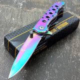 7.25" Tac Force Rainbow Spectrum Small Mini Pocket Knife TF-300382RB - Frontier Blades