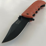8.5” MTECH Spring Assisted Tactical Drop Point Folding Pocket Knife Open Switch - Frontier Blades
