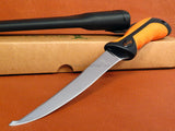 12.5" Elk Ridge Orange Skinner Fixed Blade Fish Fillet Fishing Knife - Frontier Blades