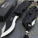 MTECH USA SPRING ASSISTED FOLDING TACTICAL POCKET KNIFE Blade Assist Open EDC 8" - Frontier Blades