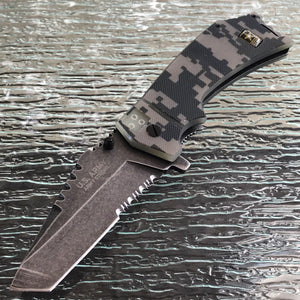 8.5" U.S. Army Official Military Digital Camo Pocket Knife (A-A1021CS) - Frontier Blades