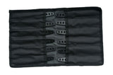 6" Black Ninja Stainless Steel 12 Piece Throwing Knife Set In Black Carrying Pouch (210939)