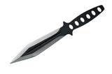 6" Black Ninja Stainless Steel Throwing Knife (210939)