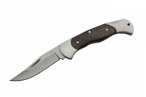 7" Rite Edge Premium Wood Boss Lockback Hunting Pocket Knife