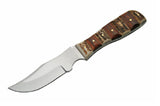 8" Steel Stag & Wood Full Tang Skinner Knife (SS-7020) - Frontier Blades