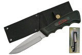 9.5" Drop Point Hunter Rubber Handle Fixed Blade Camping Knife (210546)