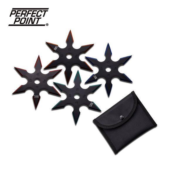 4 Pcs Perfect Point  PP-90-16-4 Throwing Stars set 4.0