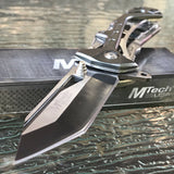 7.75" MTech USA Tanto Gray Spring Assisted Pocket Knife MTA997GY - Frontier Blades