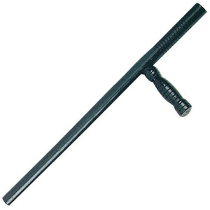 24" Black Wooden Tonfa Martial Art Stick Weapon - Frontier Blades