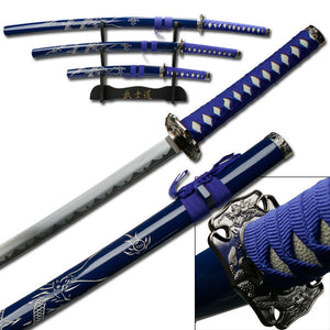 Blue Dragon Samurai Longsword Set - Frontier Blades
