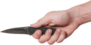 7.0" Assisted Kershaw Leek Tactical Stonewash Pocket Knife 1660CBBW - Frontier Blades