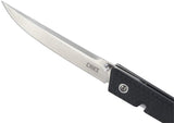 7.62" Black Satin CRKT CEO EDC Folding Pocket Knife 7096 - Frontier Blades