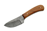Cheap Handmade Damascus Steel Skinning Knife - Frontier Blades