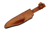 Civil War Fort Washita Historical 2 Piece Hunting Bowie Knife Set's Brown Sheath (203264)