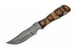 6.25" Custom Damascus Steel Handmade Skinning Knife - Frontier Blades