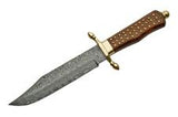 Custom Handmade Damascus Hunting Knife - Frontier Blades