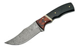 Custom Handmade Raindrop Damascus Steel Knife - Frontier Blades