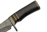 Damascus Skinning Knives Exotic Wood Handle W/ Damascus Guard & Pommel's Handle (DM-1241)