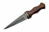 12.5" Damascus Dagger Knife - Frontier Blades