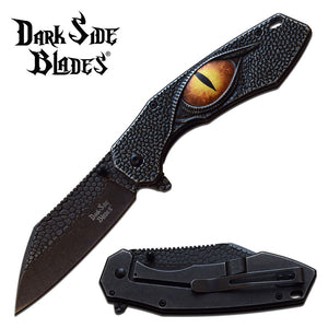Dark Side Blades Black Embossed Textured Dragon Eye Cool Knife For Sale (DS-A080SW)