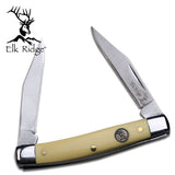 5.15" Elk Ridge Wood Gentleman Hunting Frontier Knife ER-211MY - Frontier Blades