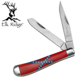 6.35" Elk Ridge CSA Mirror Gentleman Hunting Frontier Knife ER-220MCS - Frontier Blades