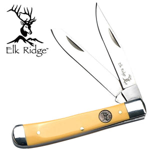 6.5" Elk Ridge Wood Gentleman Hunting Frontier Knife ER-220MY - Frontier Blades