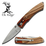 6.75" Elk Ridge Manual Assisted Hunting Folding Pocket Knife ER-301 - Frontier Blades
