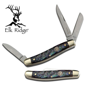 6.25" Elk Ridge Wood Gentleman Hunting Frontier Knife ER-323AB - Frontier Blades