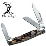 6.9" Elk Ridge Wood Gentleman Hunting Frontier Knife ER-323ISS - Frontier Blades