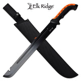 23.25" Elk Ridge Orange Black Outdoor Machete ER-MHT002H - Frontier Blades