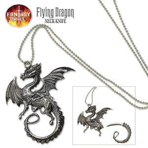 Fantasy Master Flying Dragon Necklace Knife - Frontier Blades