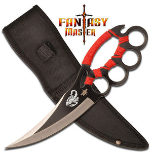 Fantasy Master Scorpion Brass Knuckle Knife (FM-617R) - Frontier Blades
