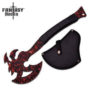 Fantasy Master Red Single Handed Dragon Axe - Frontier Blades