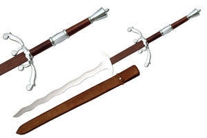 51" Flamberge Medieval Sword - Frontier Blades