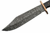 12.5" Full Tang Damascus Steel Bowie Knife - Frontier Blades