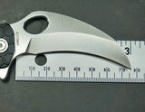 7.0" Assisted Open Honey Badger Tactical Silver Pocket Knife EDC - Frontier Blades