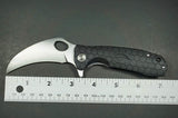 7.0" Assisted Honey Badger Tactical Silver Black Pocket Knife EDC - Frontier Blades