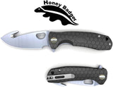 8.25" Assisted Open Honey Badger Tactical Silver Pocket Knife EDC - Frontier Blades