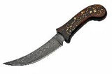 11.5" Custom Handmade Damascus Fillet Knife - Frontier Blades