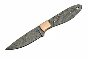 8.5" Handmade Custom Damascus Knife Blank - Frontier Blades