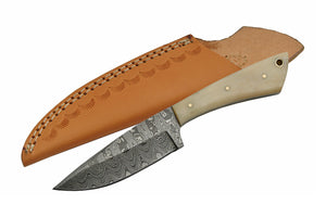 Handmade Custom Damascus Skinner Cougar Knife - Frontier Blades