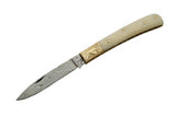 Handmade Custom Damascus Steel Folding Knife - Frontier Blades