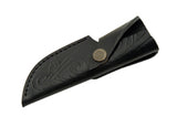 8" Custom Damascus Steel Shurap Stag Knife - Frontier Blades